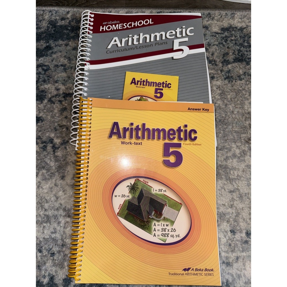 Abeka Arithmetic 5 Lesson Plans Curriculum Work Text Answer Key